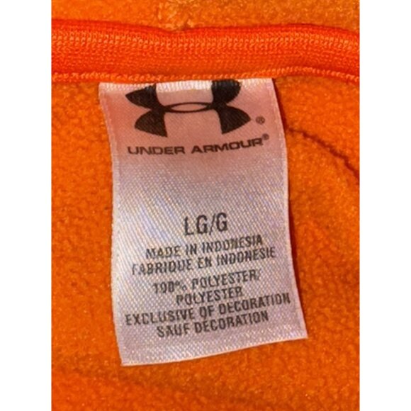 Under Armor Large Hoodie Pullover Orange Long Sleeve Sport - Picture 7 of 7